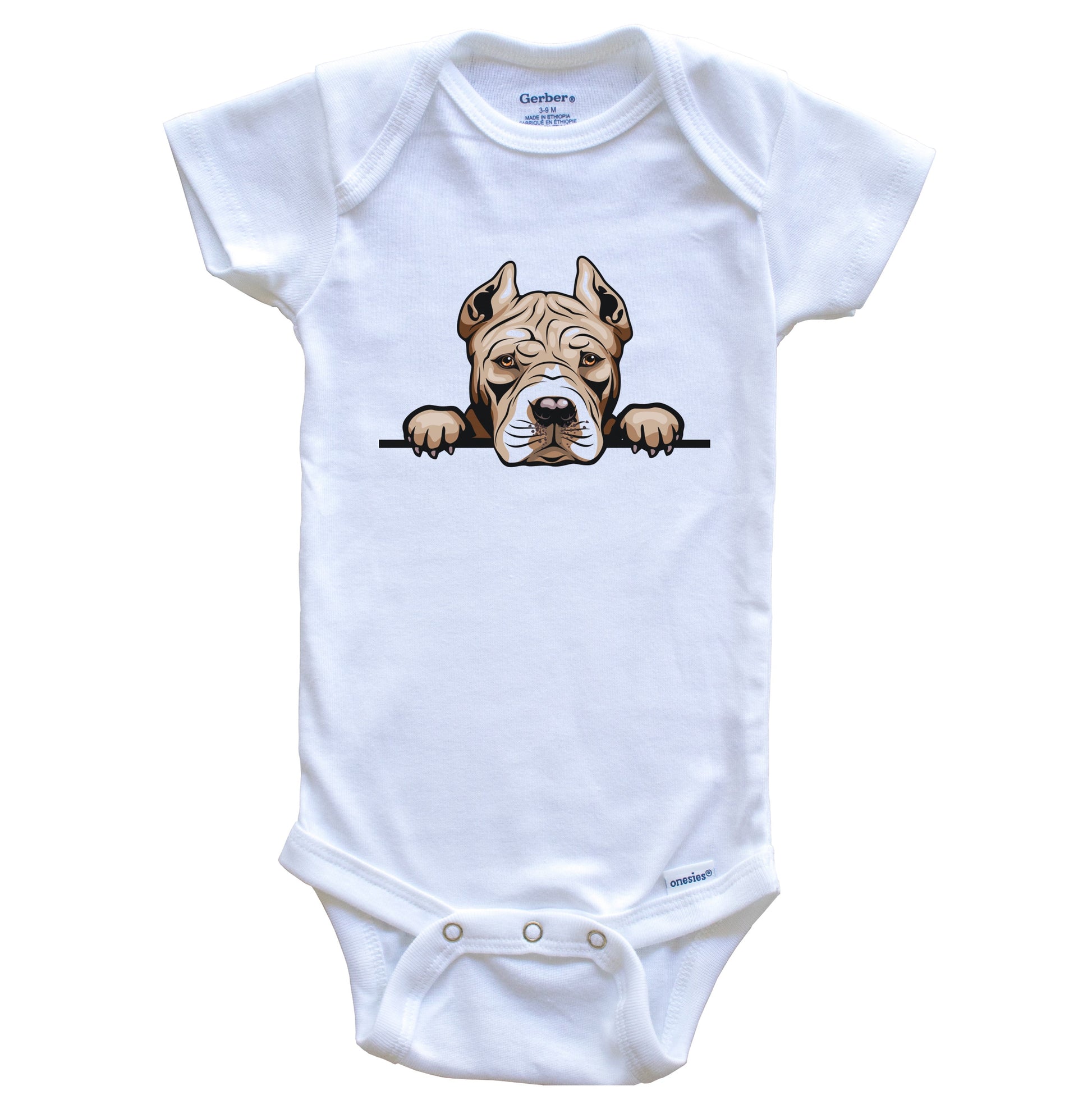 Pitbull onesie hot sale for baby