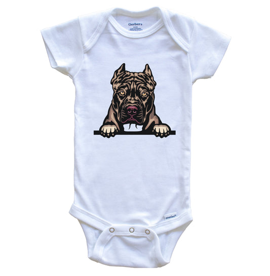 Pit Bull Dog Breed Cute One Piece Baby Bodysuit v2