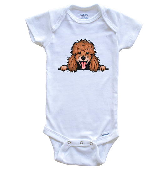 Poodle Dog Breed Cute One Piece Baby Bodysuit