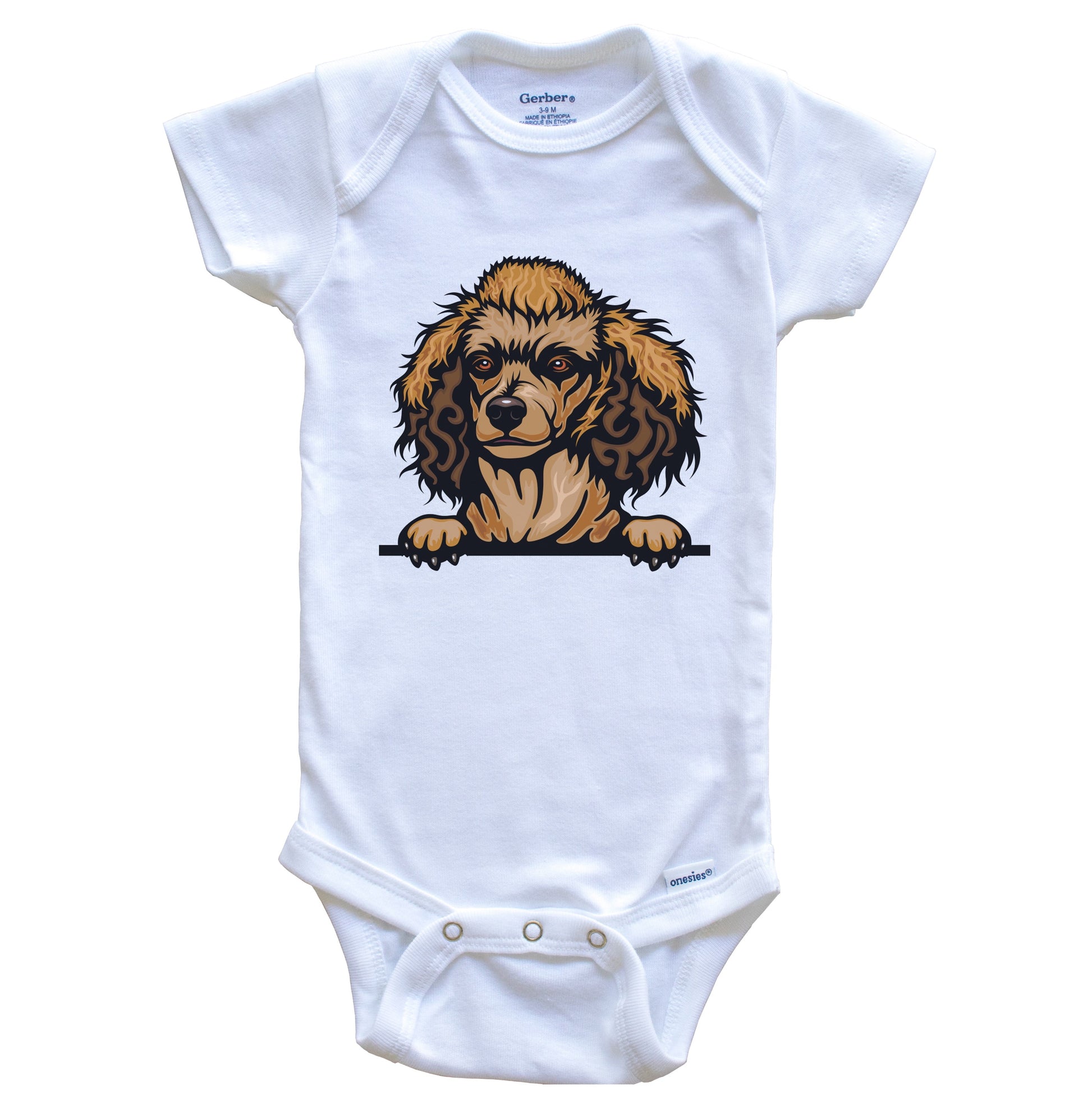 Poodle Dog Breed Cute One Piece Baby Bodysuit v2