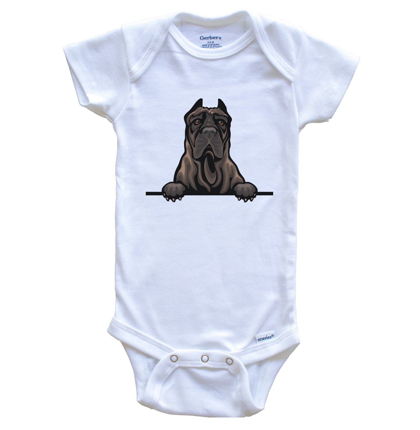 Presa Canario Dog Breed Cute One Piece Baby Bodysuit