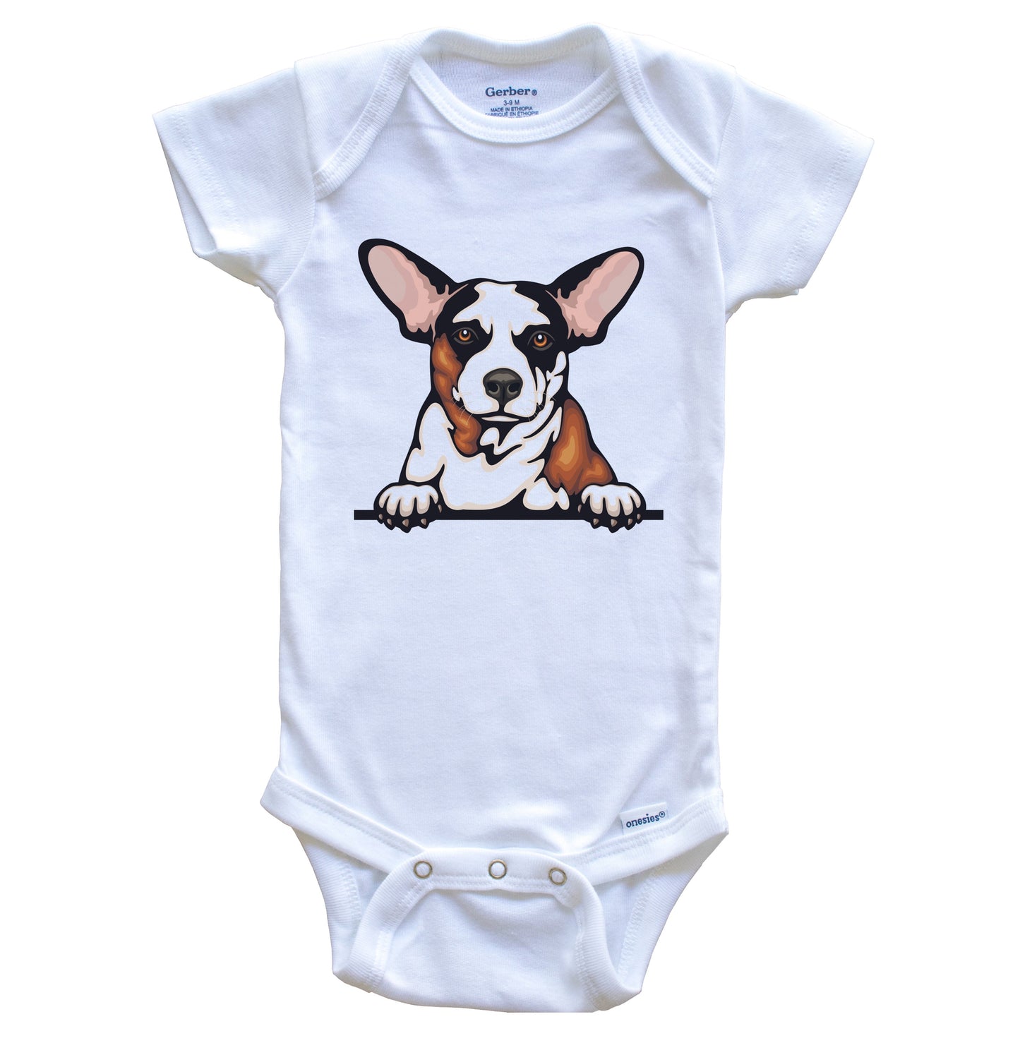 Rat Terrier Dog Breed Cute One Piece Baby Bodysuit