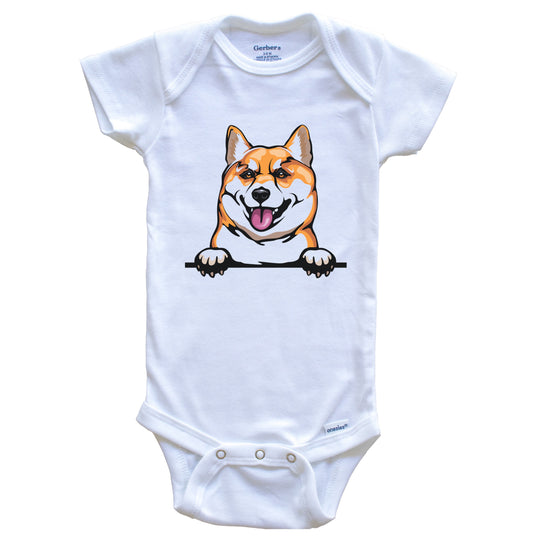 Shiba Inu Dog Breed Cute One Piece Baby Bodysuit