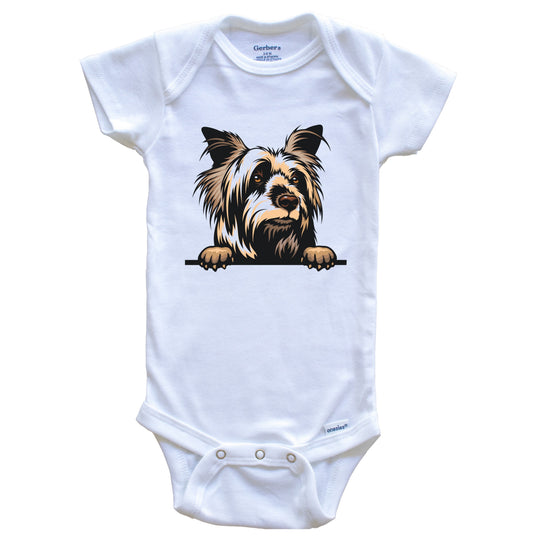 Silky Terrier Dog Breed Cute One Piece Baby Bodysuit