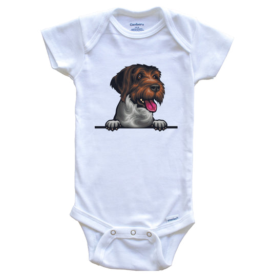 Spinone Italiano Dog Breed Cute One Piece Baby Bodysuit