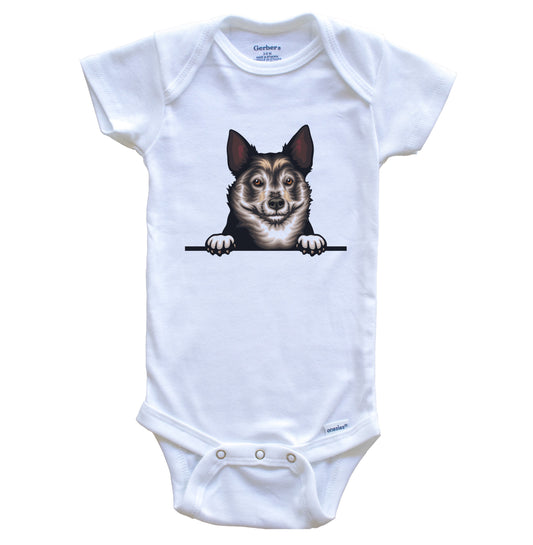 Swedish Vallhund Dog Breed Cute One Piece Baby Bodysuit