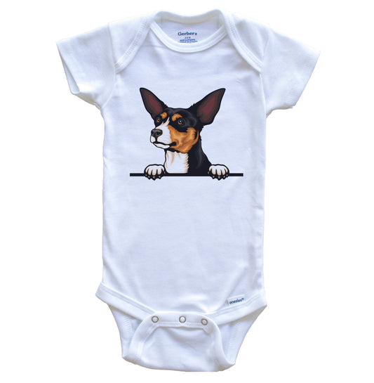 Toy Fox Terrier Dog Breed Cute One Piece Baby Bodysuit
