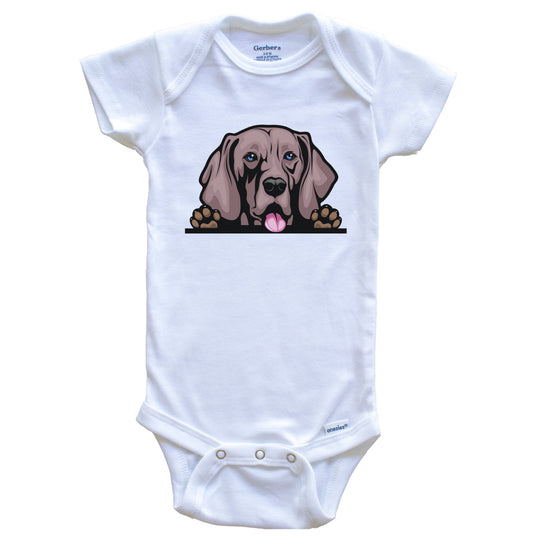 Weimaraner Dog Breed Cute One Piece Baby Bodysuit