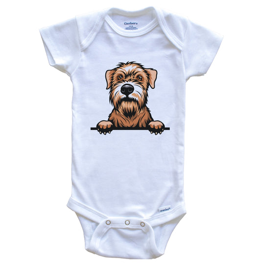 Wheaten Terrier Dog Breed Cute One Piece Baby Bodysuit v2