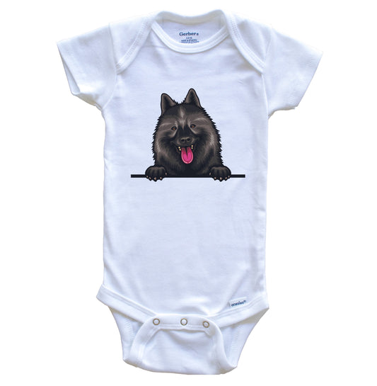 Wolf Spitz Dog Breed Cute One Piece Baby Bodysuit