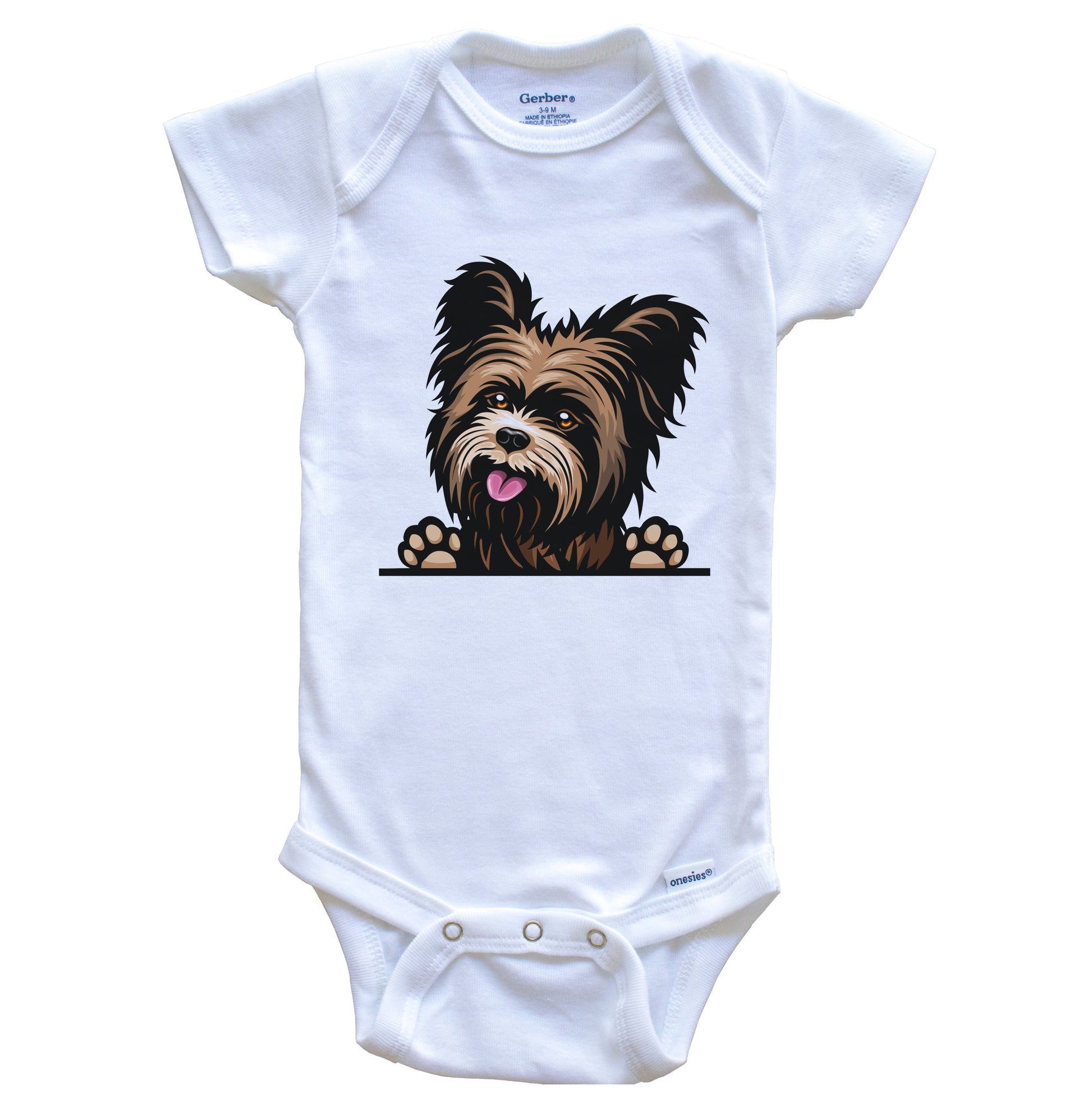 Yorkshire Terrier Dog Breed Cute One Piece Baby Bodysuit