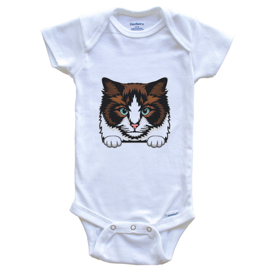 Ragdoll Cat Popping Up Fun Ragdoll Kitten Baby Bodysuit