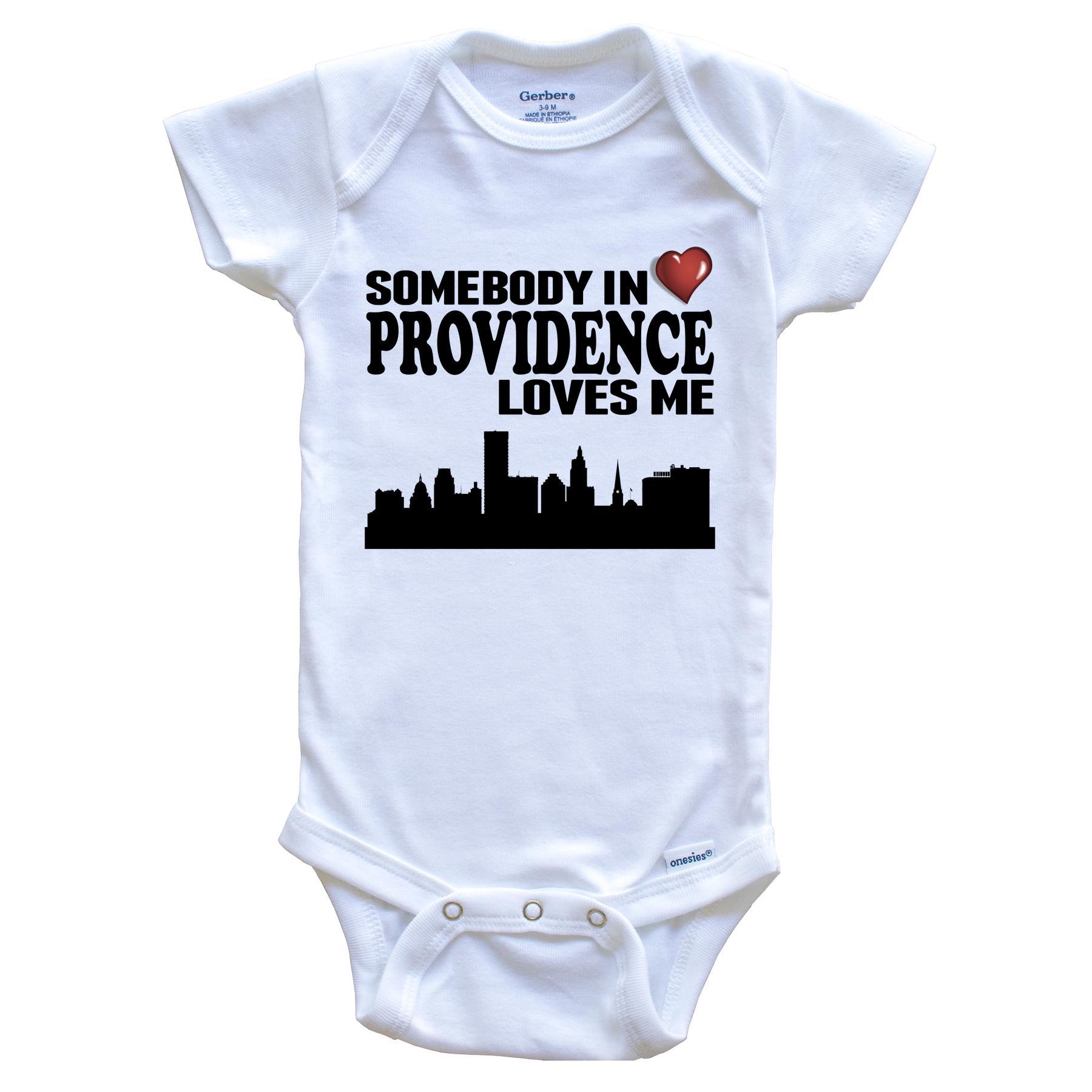 Somebody In Providence Loves Me Baby Onesie