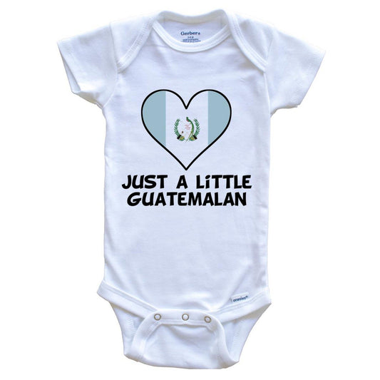 Just A Little Guatemalan Onesie - Funny Guatemala Flag Baby Bodysuit