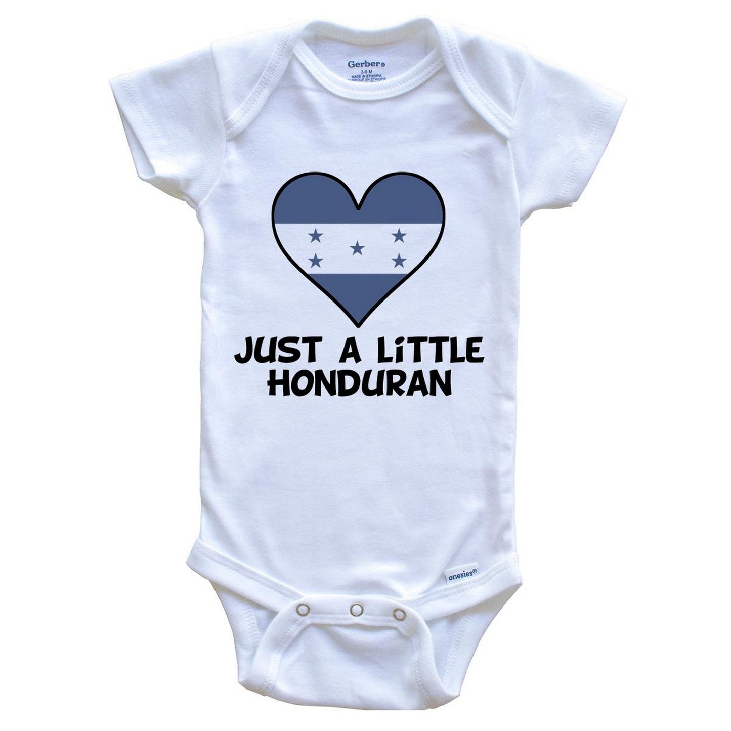 Just A Little Honduran Onesie - Funny Honduras Flag Baby Bodysuit