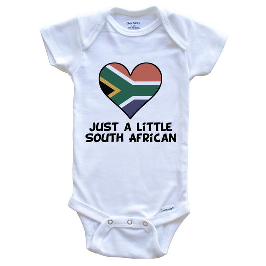 Just A Little South African Onesie - Funny South Africa Flag Baby Bodysuit