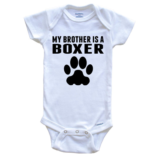 My Brother Is A Boxer Baby Onesie