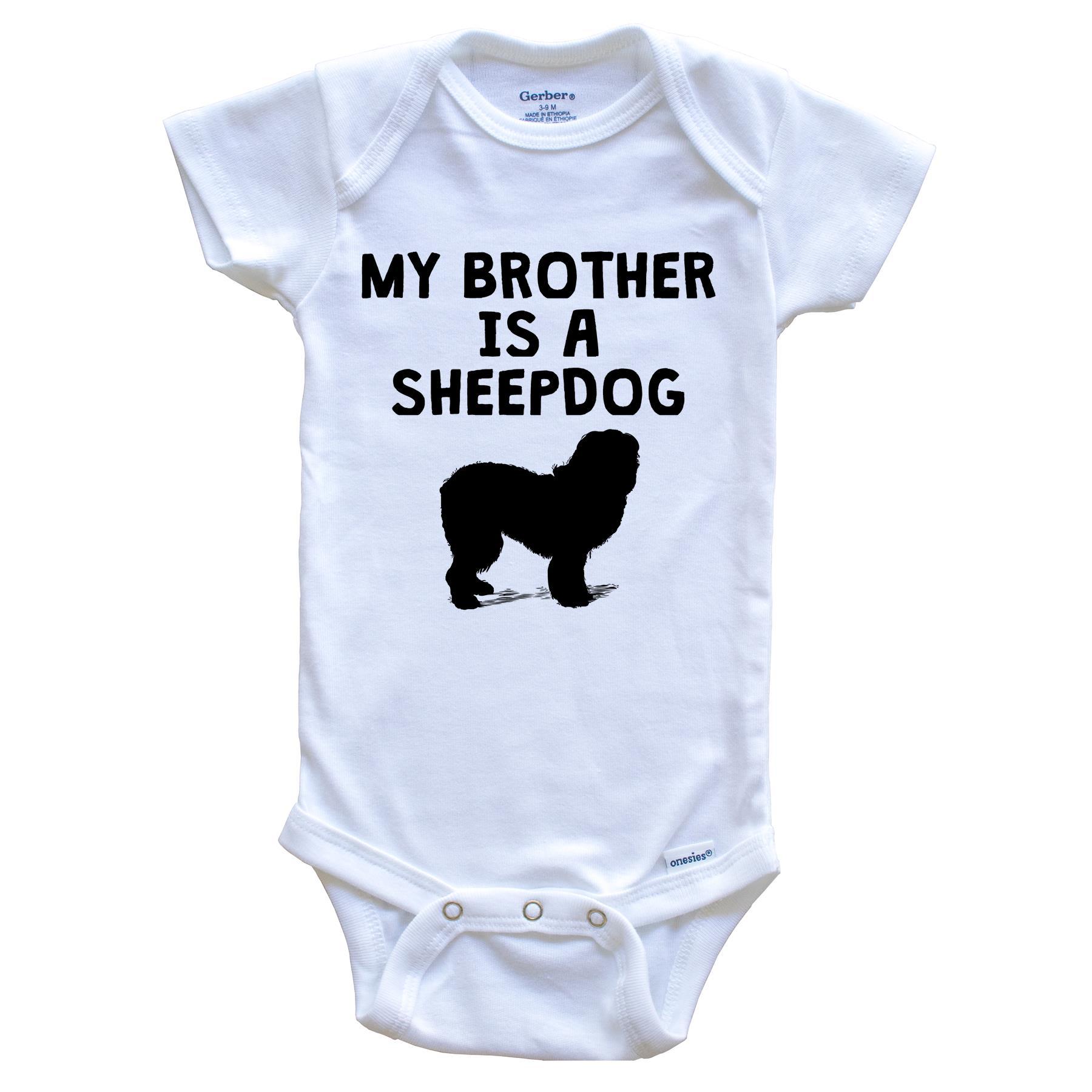 My Brother Is A Sheepdog Baby Onesie