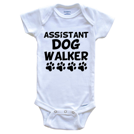 Assistant Dog Walker FunnyBaby Onesie