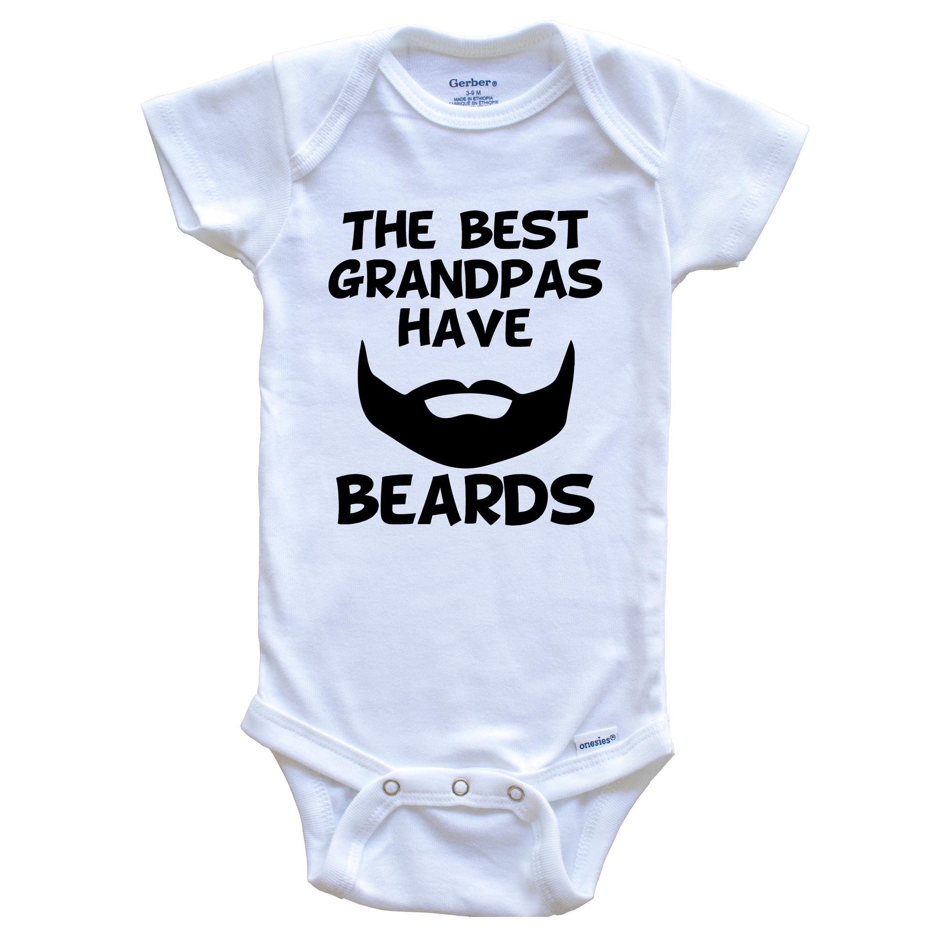 The Best Grandpas Have Beards Baby Onesie
