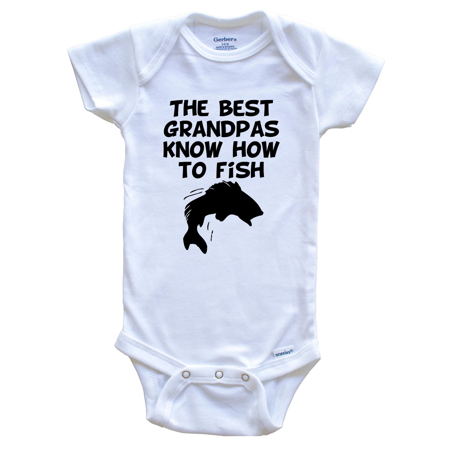The Best Grandpas Know How To Fish Baby Onesie