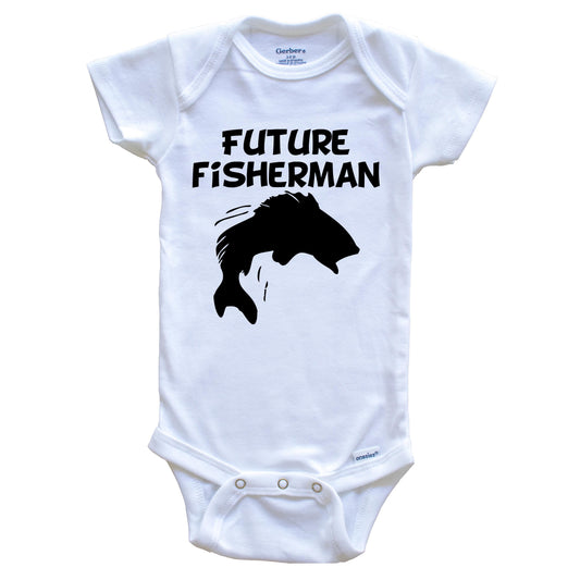 Future Fisherman Fishing Baby Onesie
