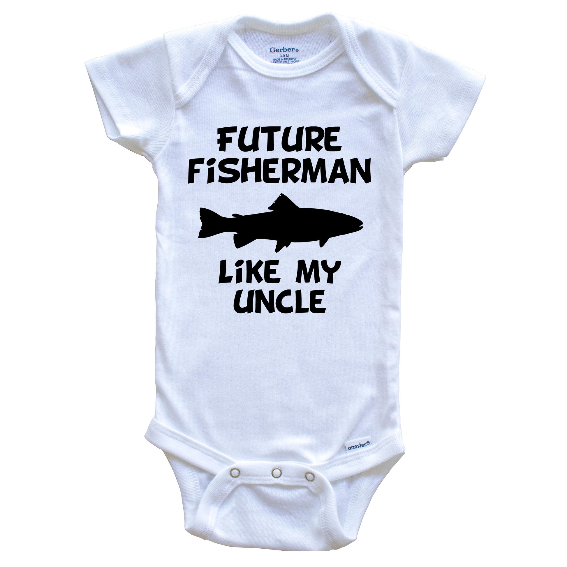 Future Fisherman Like My Uncle Fishing Baby Onesie