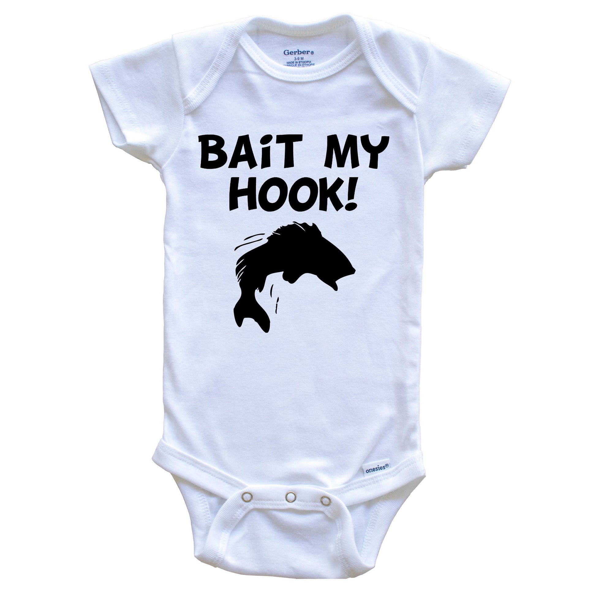 Bait My Hook Fishing Baby Onesie