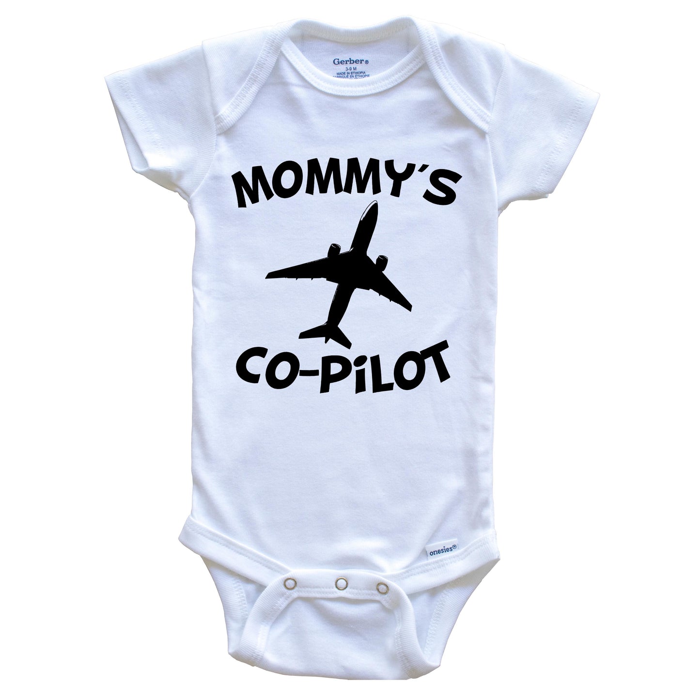 Mommy's Co-Pilot Cute Airplane Baby Onesie