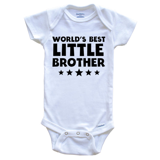 World's Best Little Brother Cute Baby Onesie