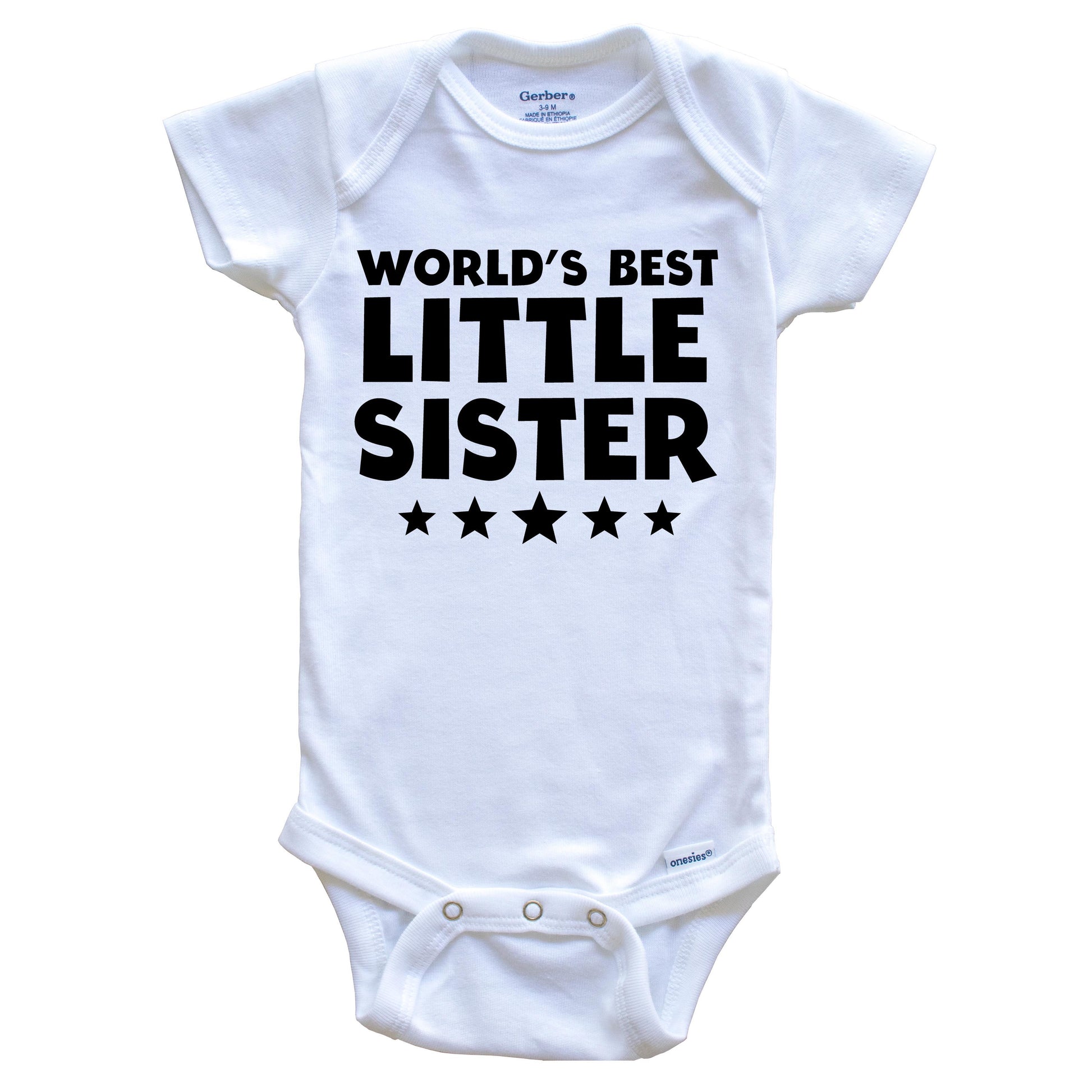 World's Best Little Sister Cute Baby Onesie