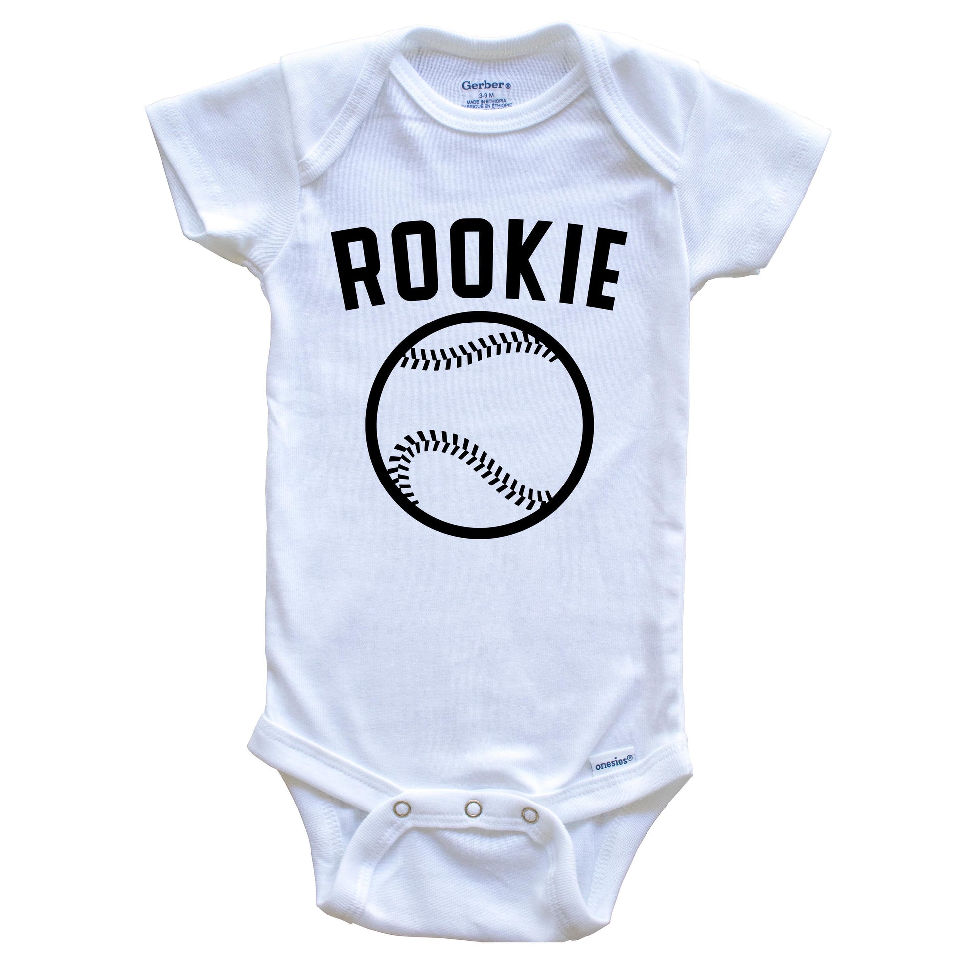 Baseball Rookie Baby Onesie