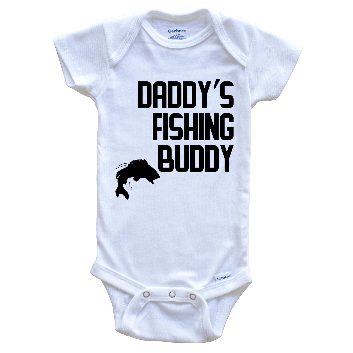 Daddy's Fishing Buddy Baby Onesie