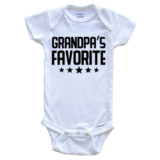 Grandpa's Favorite Baby Onesie