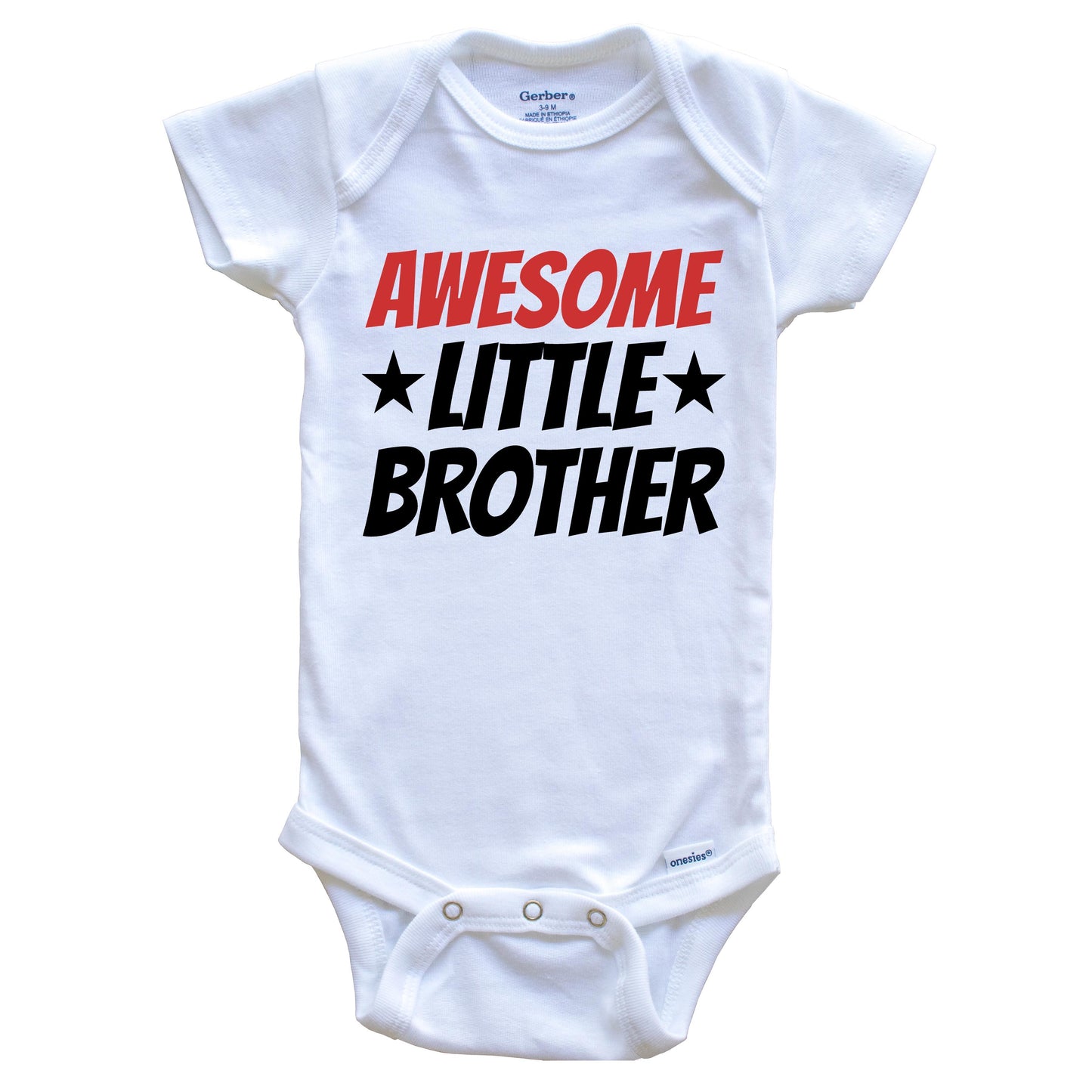 Awesome Little Brother Baby Onesie