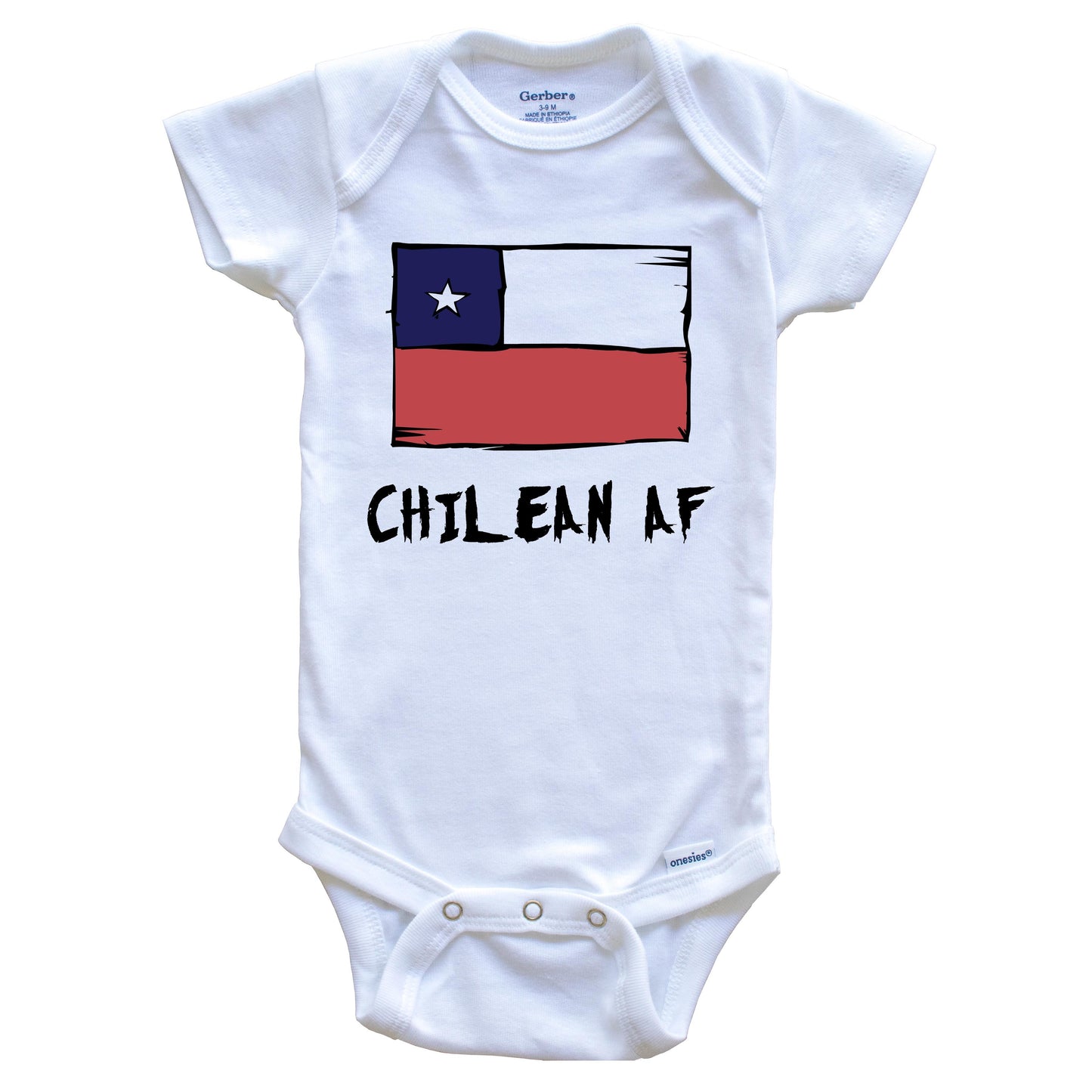 Chilean AF Funny Chile Flag Baby Onesie