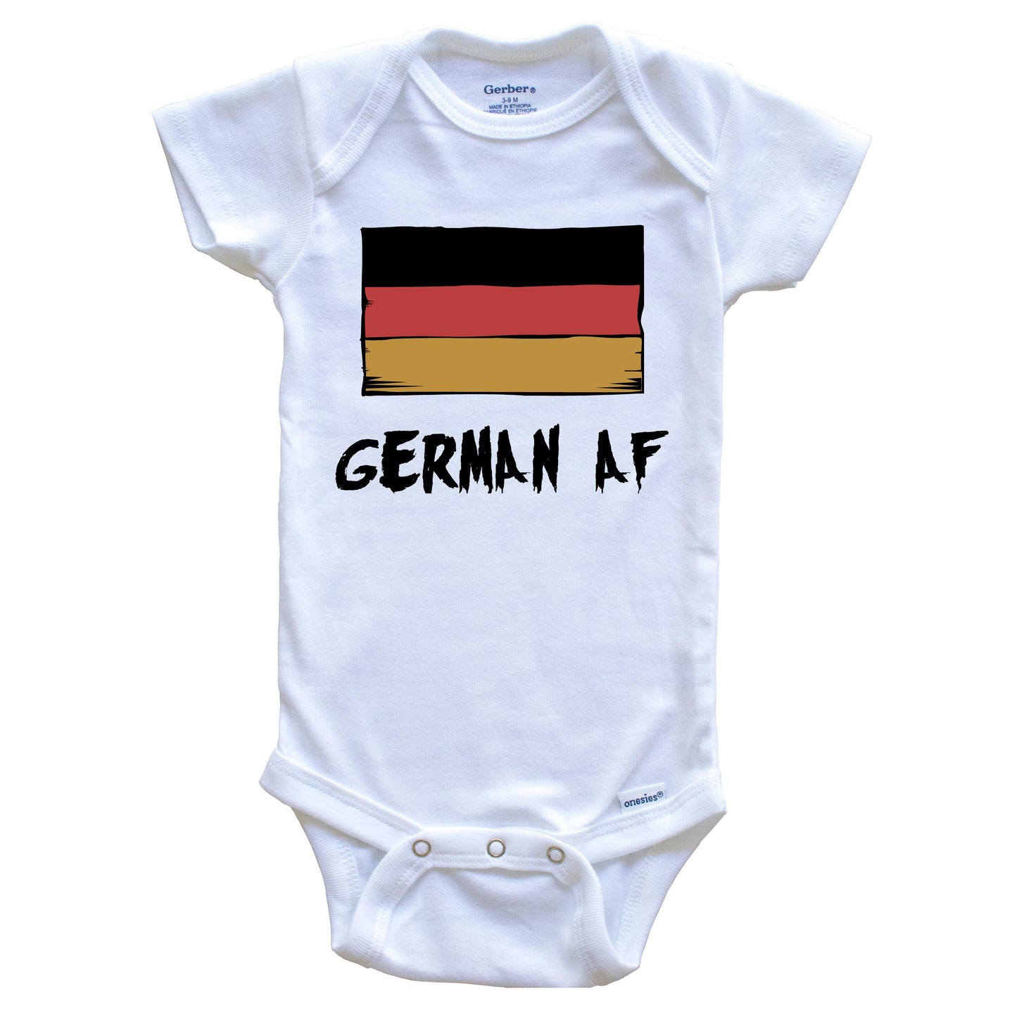 German AF Funny Germany Flag Baby Onesie