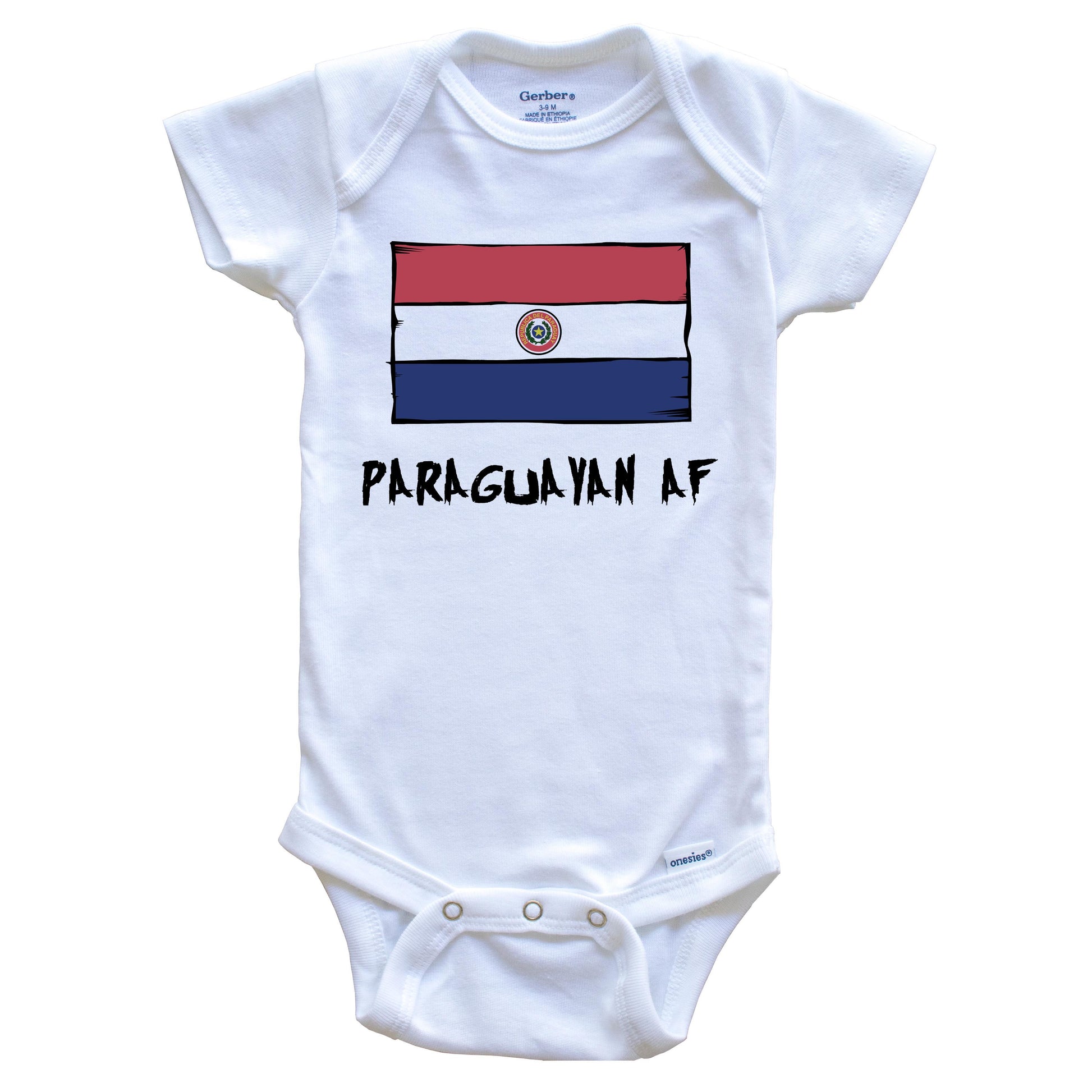 Paraguayan AF Funny Paraguay Flag Baby Onesie