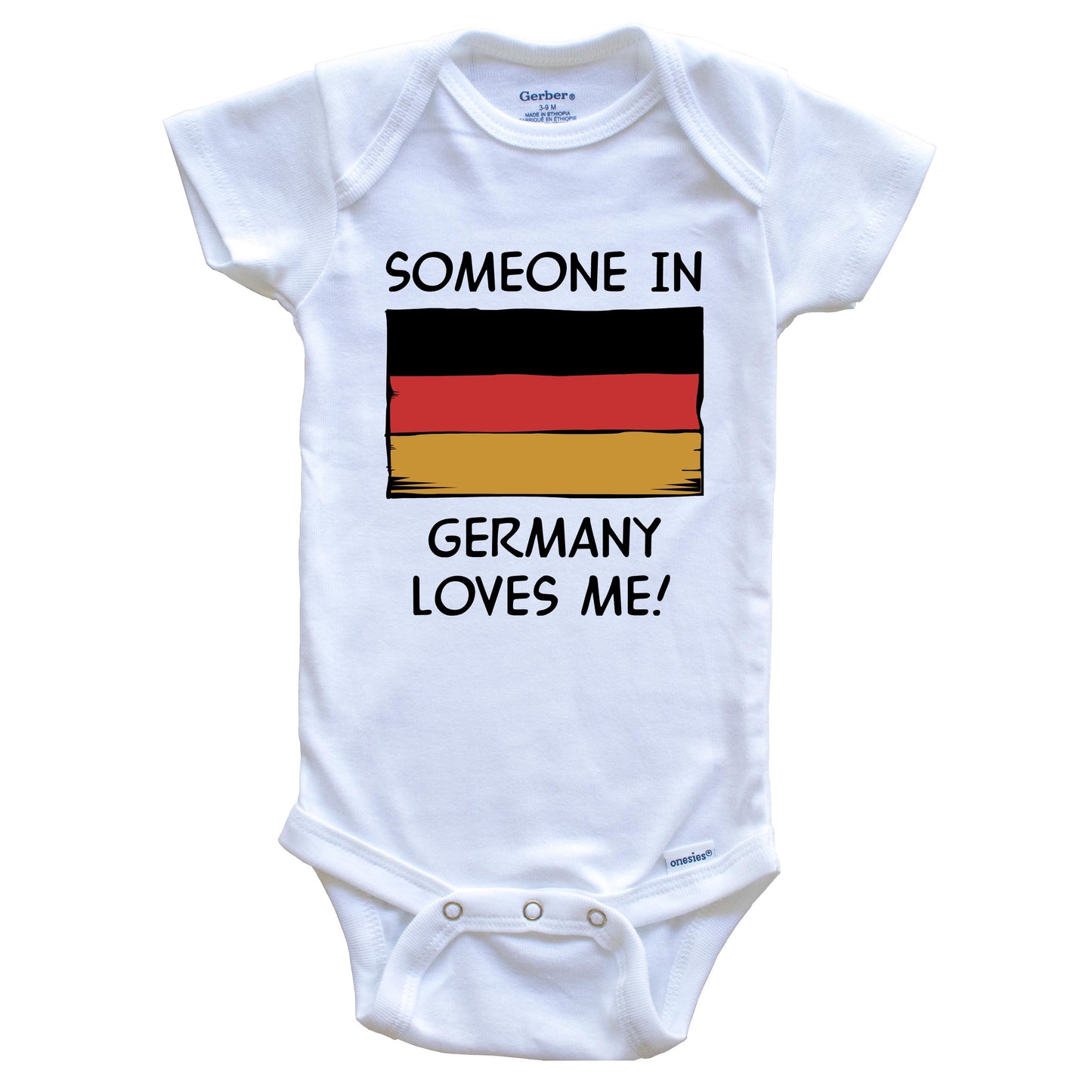 Someone In Germany Loves Me German Flag Baby Onesie