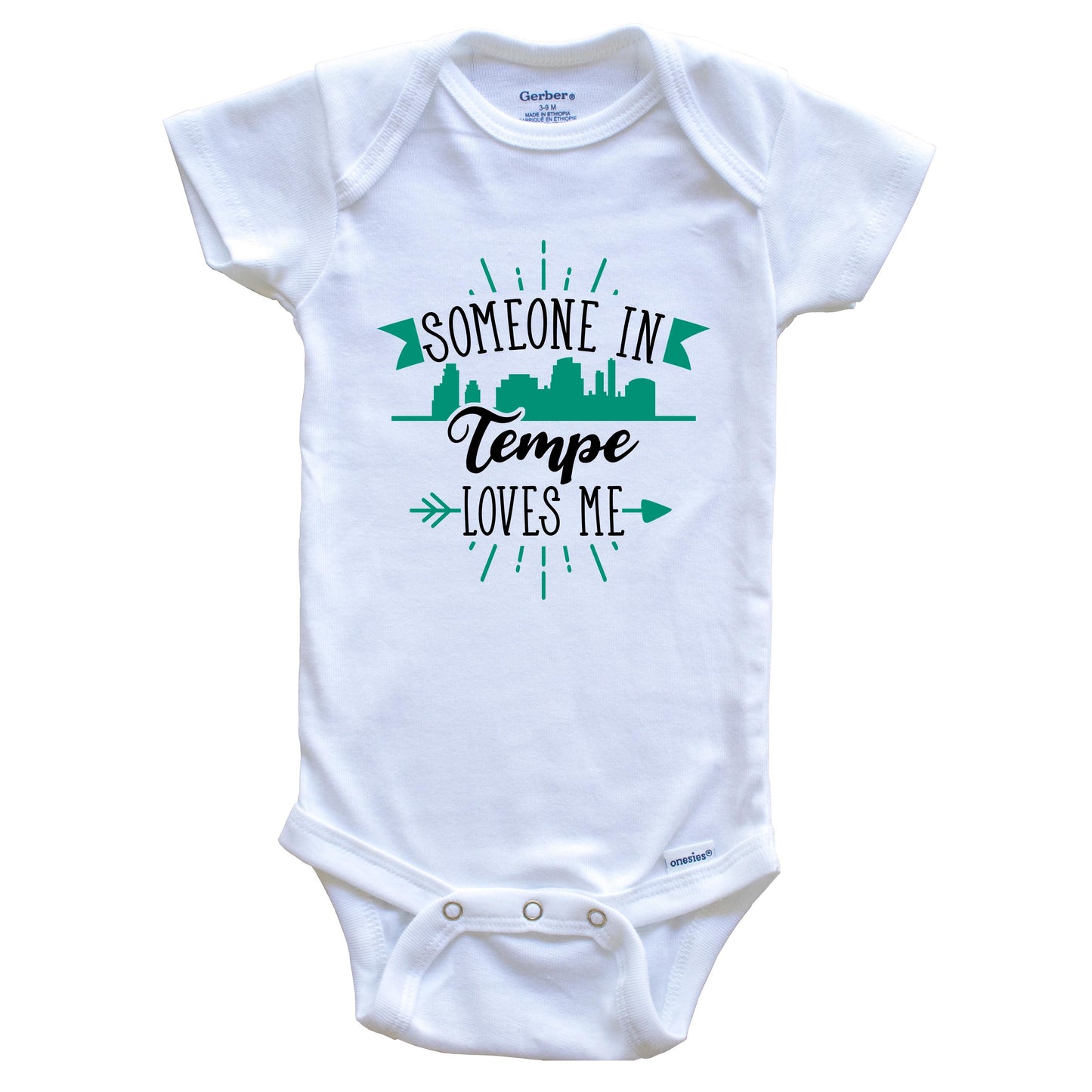 Someone In Tempe Loves Me Tempe AZ Skyline Baby Onesie