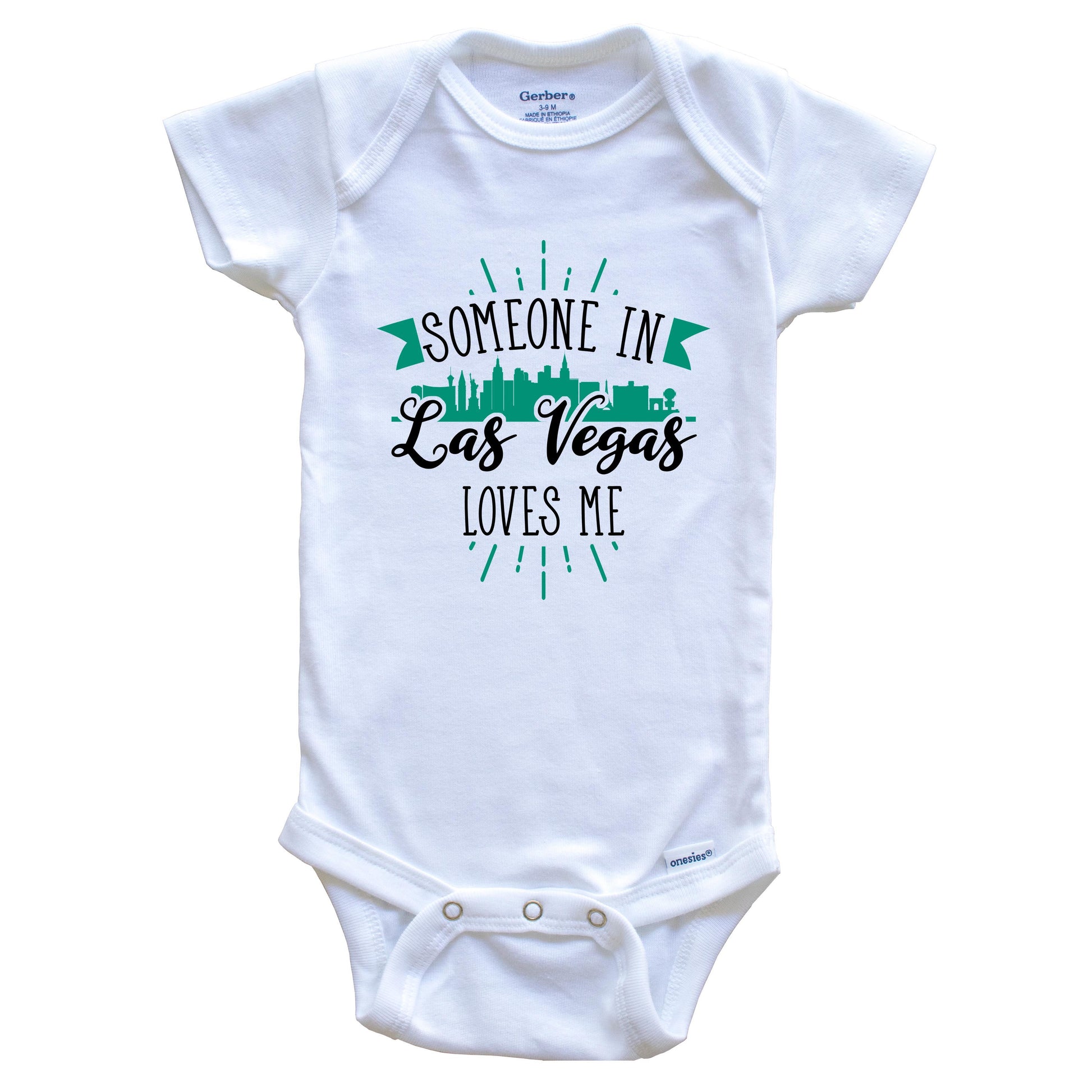 Someone In Las Vegas Loves Me Las Vegas NV Skyline Baby Onesie