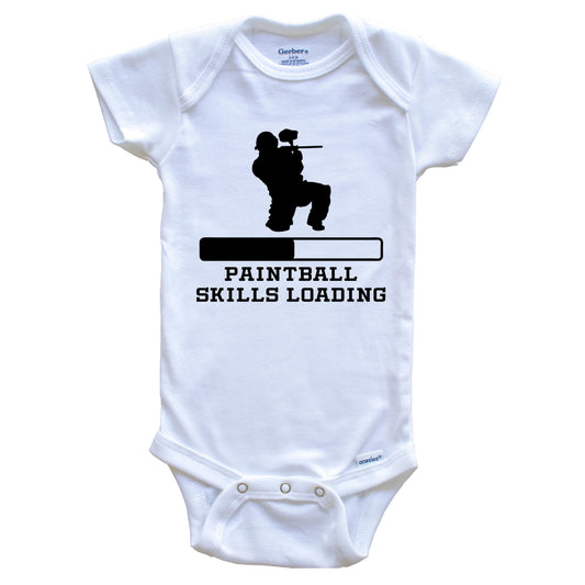 Paintball Skills Loading Funny Sports Humor Baby Onesie