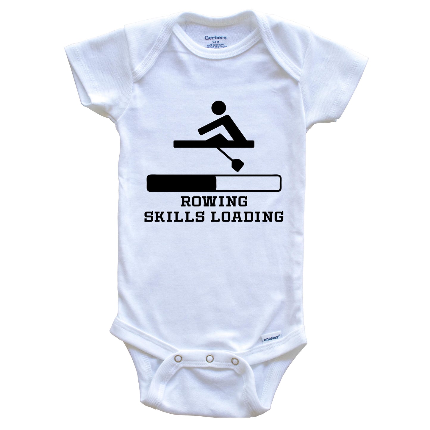 Rowing Skills Loading Funny Crew Humor Baby Onesie