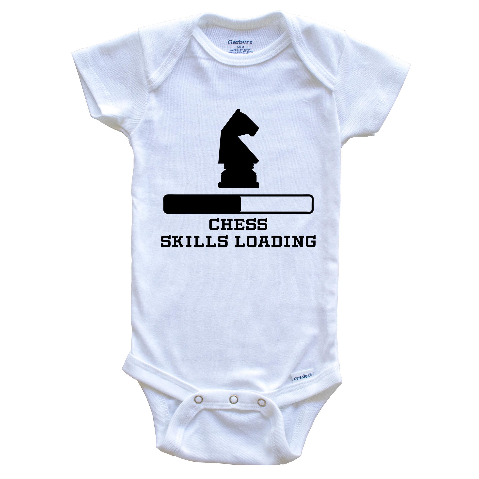 Chess Skills Loading Funny Chess Player Humor Baby Onesie