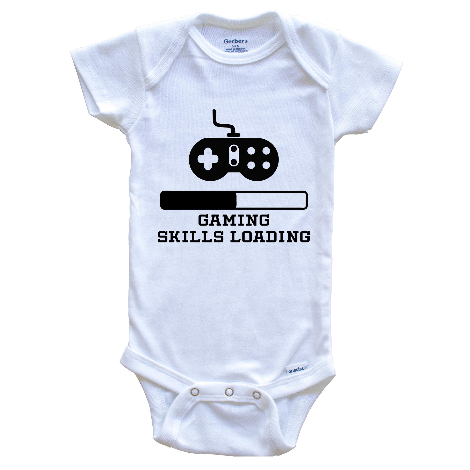 Gaming Skills Loading Funny Video Games Humor Baby Onesie