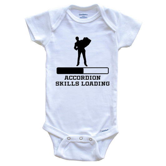 Accordion Skills Loading Funny Musician Humor Baby Onesie