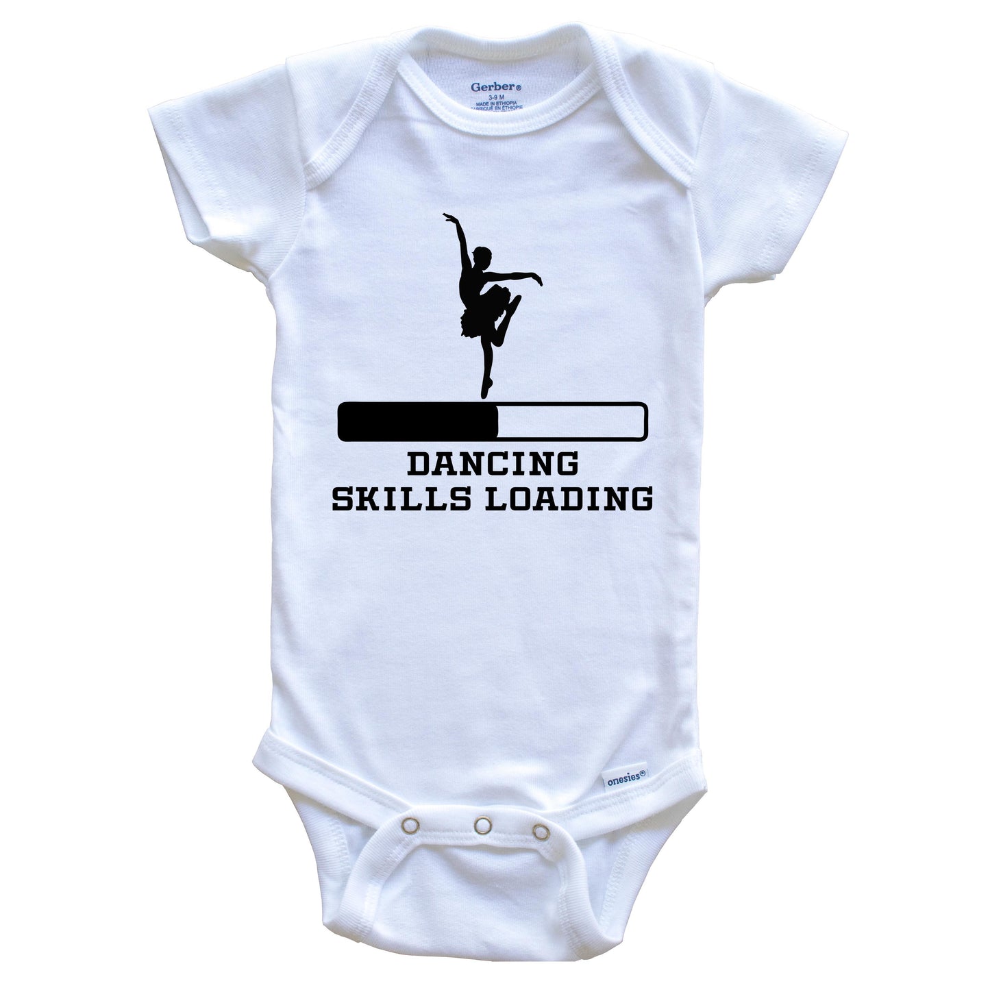 Dancing Skills Loading Funny Ballerina Humor Baby Onesie
