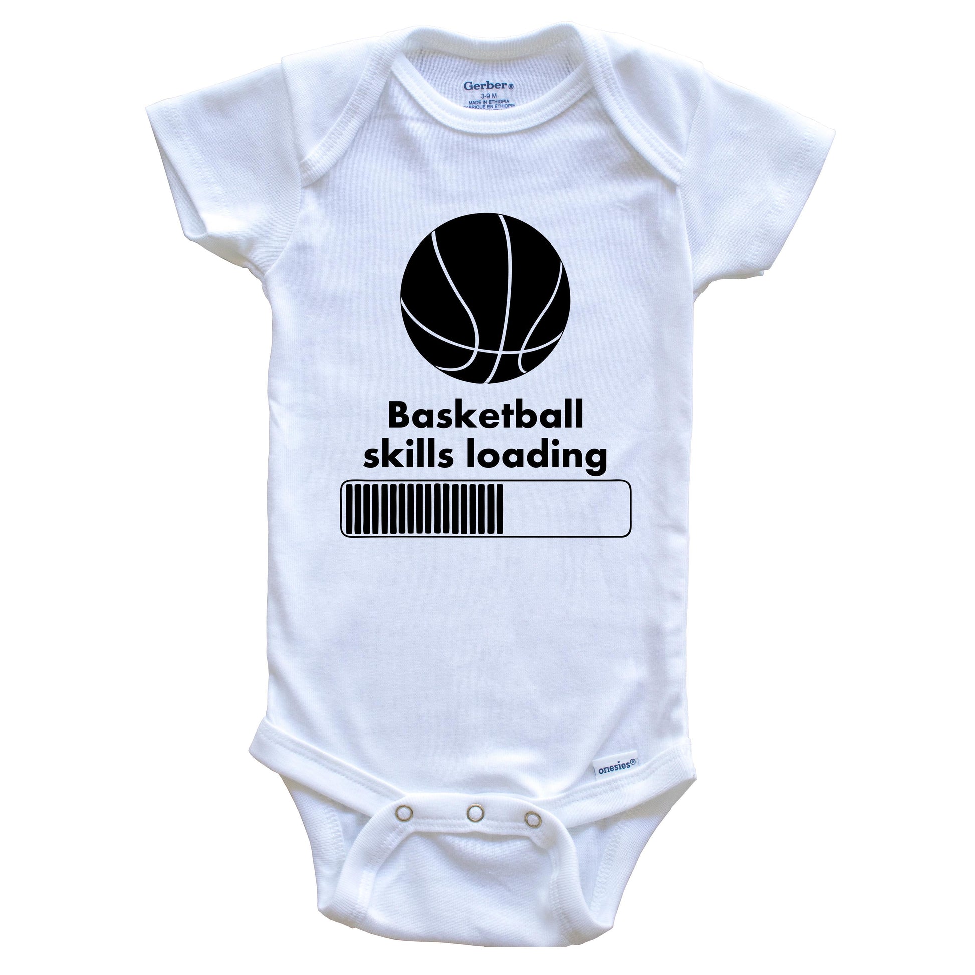 Basketball Skills Loading Funny Baby Onesie
