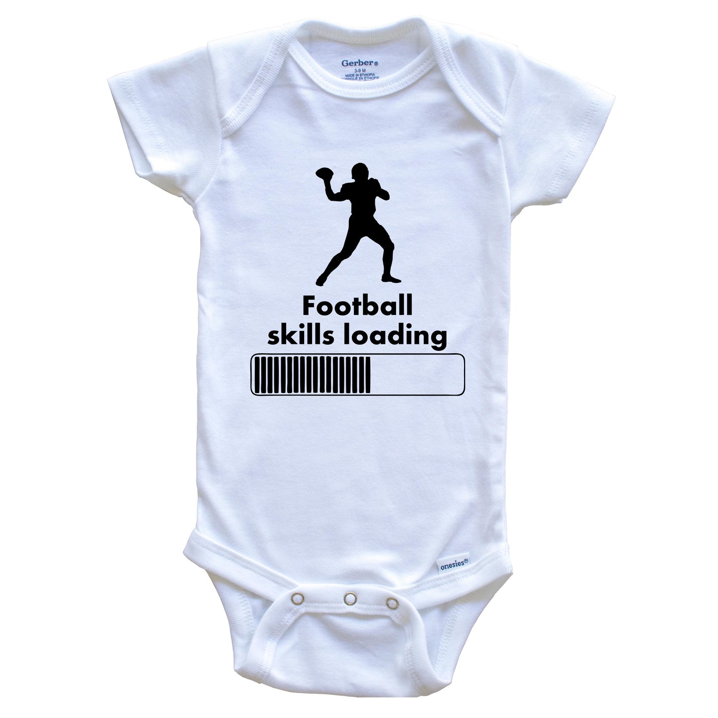Football Skills Loading Funny Baby Onesie