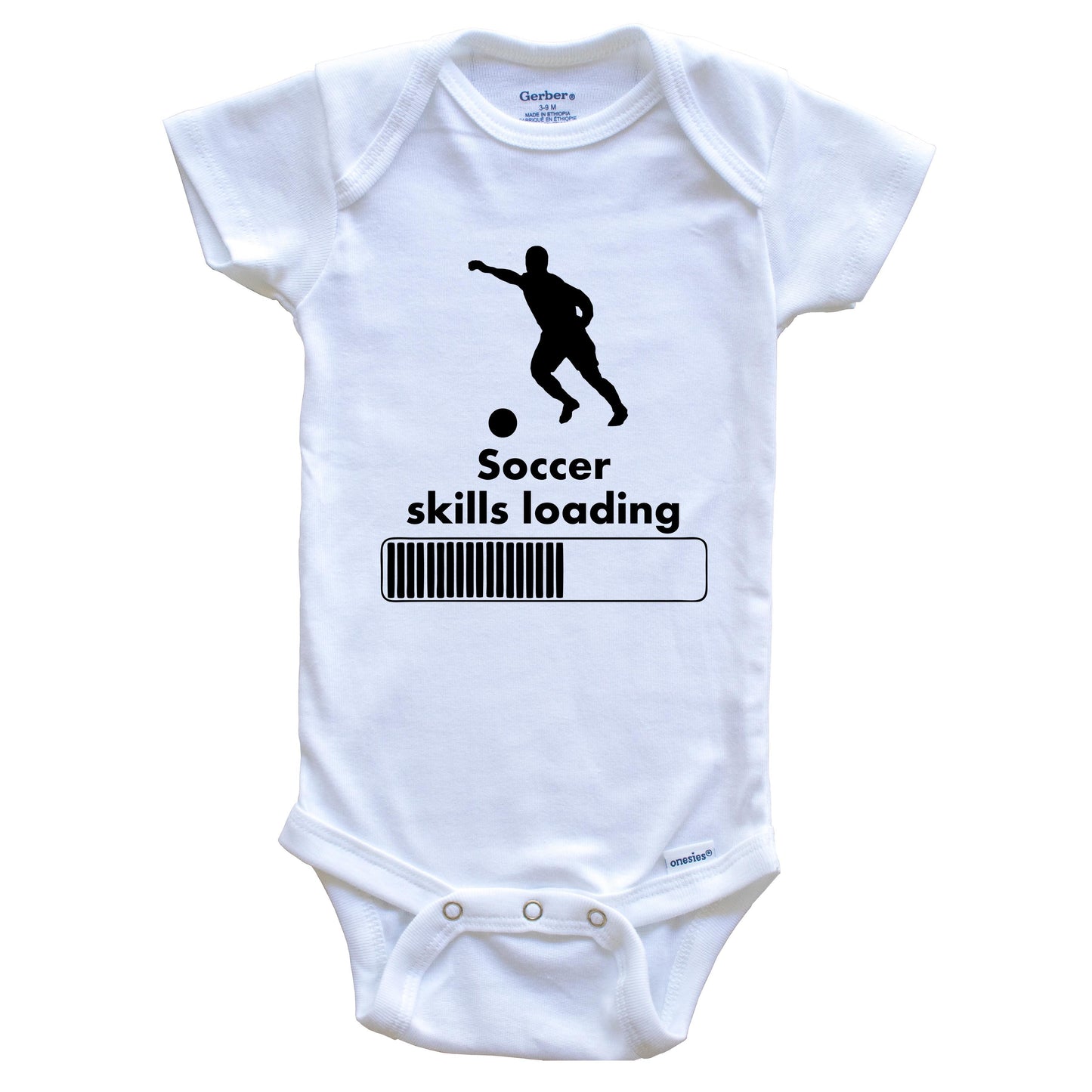 Soccer Skills Loading Funny Baby Onesie